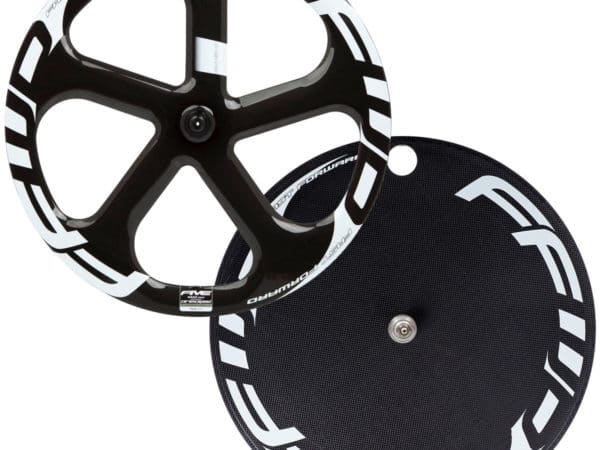 FFWD Wheels Five-T DISC-T Carbon Tubular Track Wheel Set White